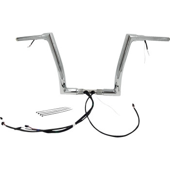 1-1/2in. Plug and Play EZ Install Flat Top Handlebar Kit - Chrome