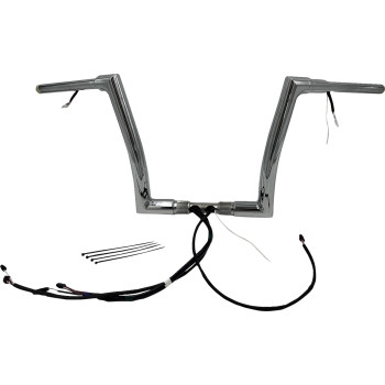 1-1/2in. Plug and Play EZ Install Flat Top Handlebar Kit - Chrome