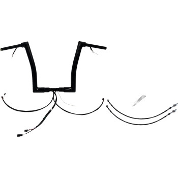 1-1/2in. Plug and Play EZ Install Flat Top Handlebar Kit - Black