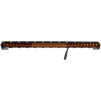 6-Series Light Bar - 30in. (34in. x 2in. x 1.5in.) - Black Spot Light with Amber Lens