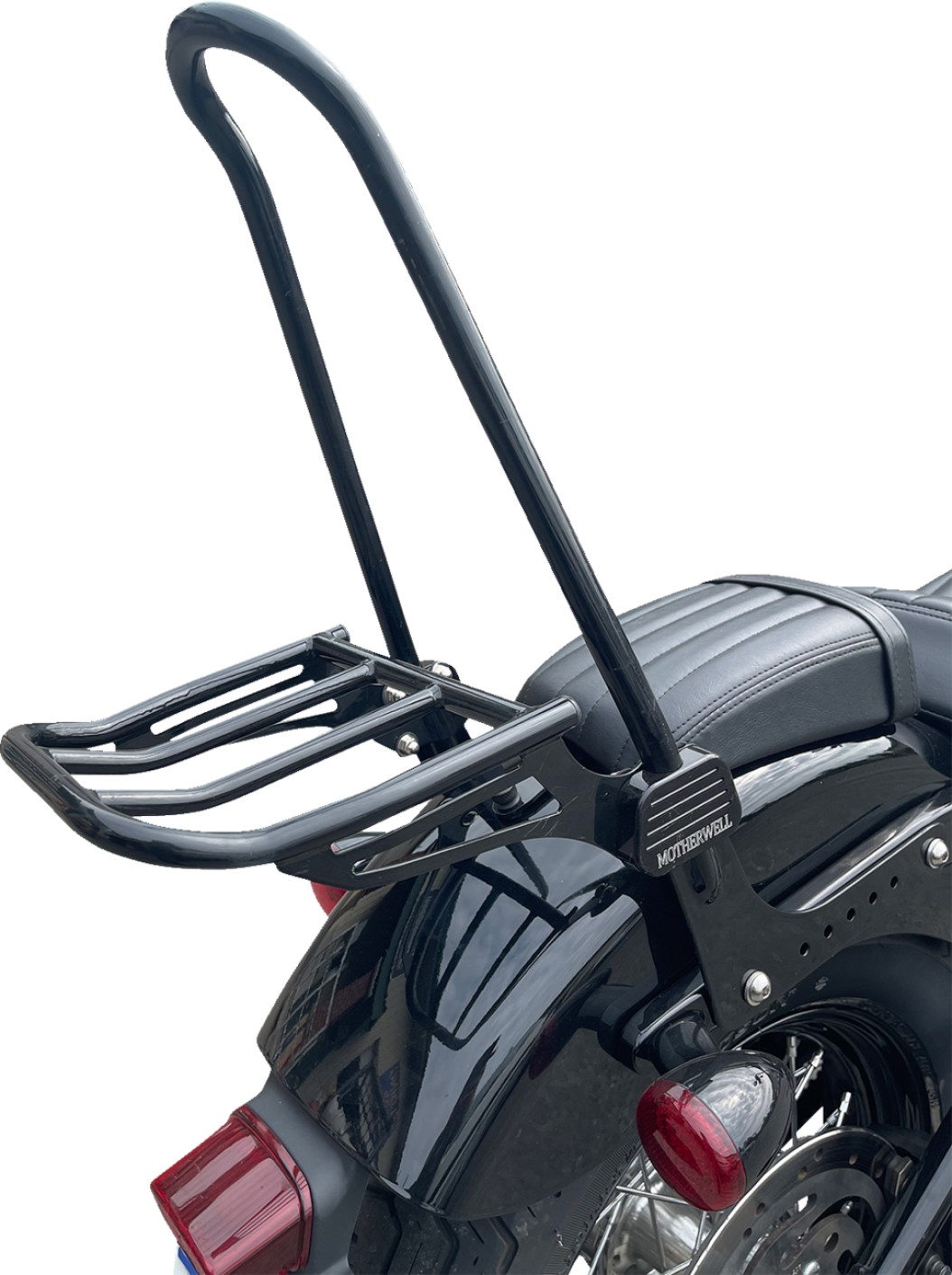 Luggage Rack for Tall Sissy Bar - Gloss Black