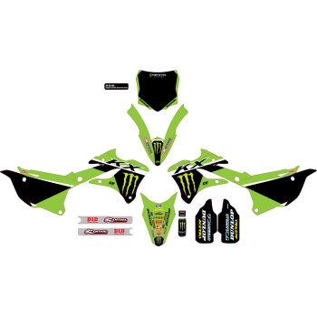 Monster Energy Complete Graphics Kit - Black Background