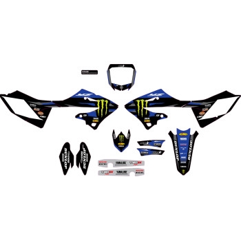 Star Racing Monster Energy Yamaha Complete Graphics Kit - White Background