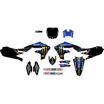 Star Racing Monster Energy Yamaha Complete Graphics Kit - Black Background