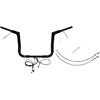 1-1/2in. Plug and Play EZ Install Flat Top Handlebar Kit - Black