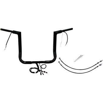 1-1/2in. Plug and Play EZ Install Flat Top Handlebar Kit - Black