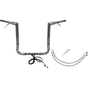 1-1/2in. Plug and Play EZ Install Flat Top Handlebar Kit - Chrome