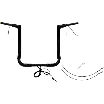 1-1/2in. Plug and Play EZ Install Flat Top Handlebar Kit - Black