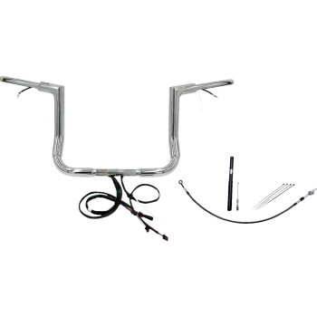 1-1/2in. Plug and Play EZ Install Flat Top Handlebar Kit - Chrome