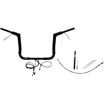 1-1/2in. Plug and Play EZ Install Flat Top Handlebar Kit - Black