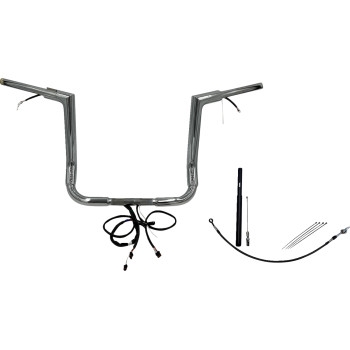 1-1/2in. Plug and Play EZ Install Flat Top Handlebar Kit - Chrome