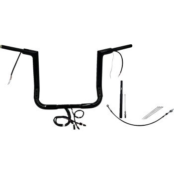 1-1/2in. Plug and Play EZ Install Flat Top Handlebar Kit - Black