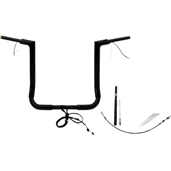 1-1/2in. Plug and Play EZ Install Flat Top Handlebar Kit - Black