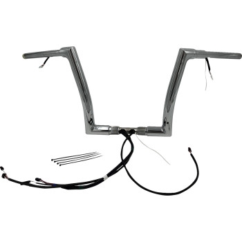 1-1/2in. Plug and Play EZ Install Flat Top Handlebar Kit - Chrome