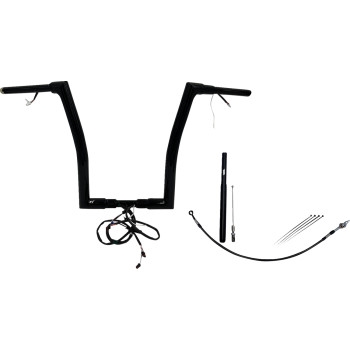 1-1/2in. Plug and Play EZ Install Flat Top Handlebar Kit - Black