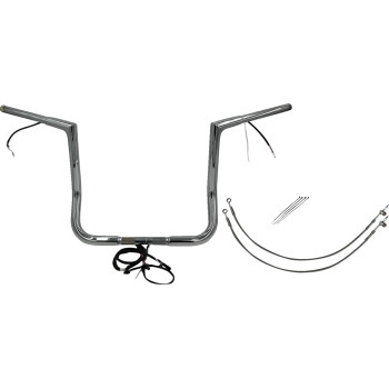 1-1/4in. Plug and Play EZ Install Flat Top Handlebar Kit - Chrome