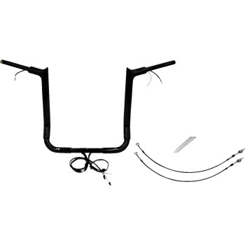 1-1/2in. Plug and Play EZ Install Pointed Top Handlebar Kit - Black