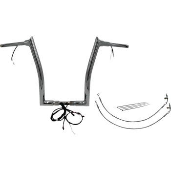 1-1/2in. Plug and Play EZ Install Pointed Top Handlebar Kit - Chrome