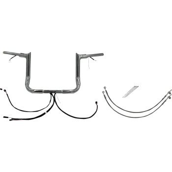 1-1/2in. Plug and Play EZ Install Pointed Top Handlebar Kit - Chrome