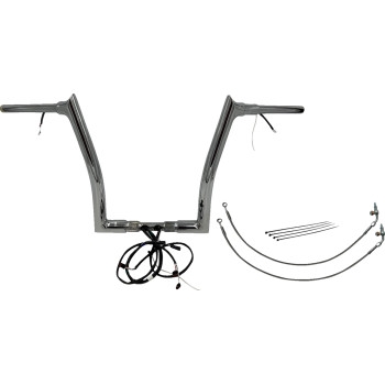 1-1/2in. Plug and Play EZ Install Pointed Top Handlebar Kit - Chrome