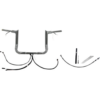 1-1/2in. Plug and Play EZ Install Pointed Top Handlebar Kit - Chrome