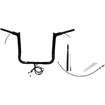 1-1/2in. Plug and Play EZ Install Pointed Top Handlebar Kit - Black