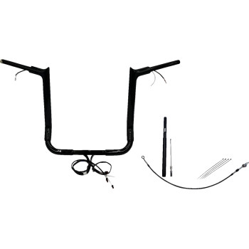 1-1/2in. Plug and Play EZ Install Pointed Top Handlebar Kit - Black