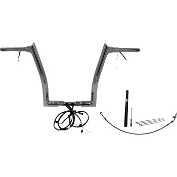 1-1/2in. Plug and Play EZ Install Pointed Top Handlebar Kit - Chrome