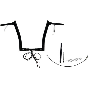1-1/2in. Plug and Play EZ Install Pointed Top Handlebar Kit - Black