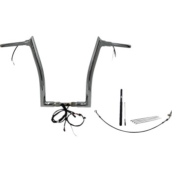 1-1/2in. Plug and Play EZ Install Pointed Top Handlebar Kit - Chrome
