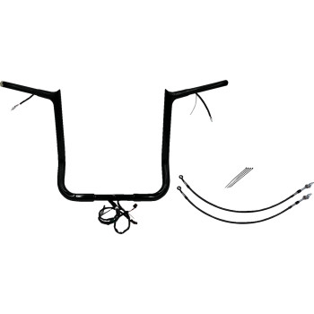 1-1/4in. Plug and Play EZ Install Pointed Top Handlebar Kit - Black