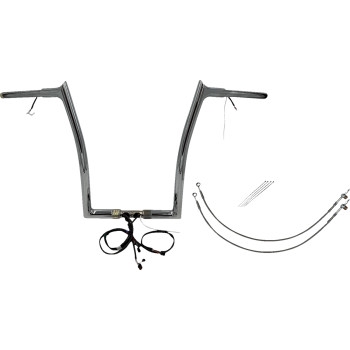 1-1/4in. Plug and Play EZ Install Pointed Top Handlebar Kit - Chrome