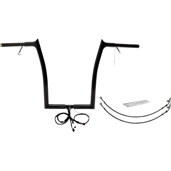 1-1/4in. Plug and Play EZ Install Pointed Top Handlebar Kit - Black