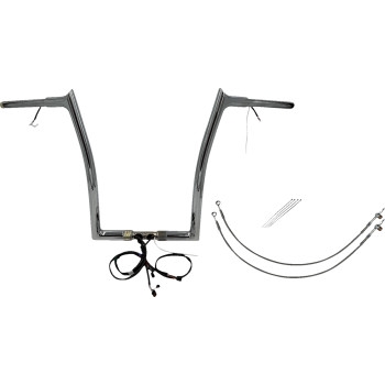 1-1/4in. Plug and Play EZ Install Pointed Top Handlebar Kit - Chrome