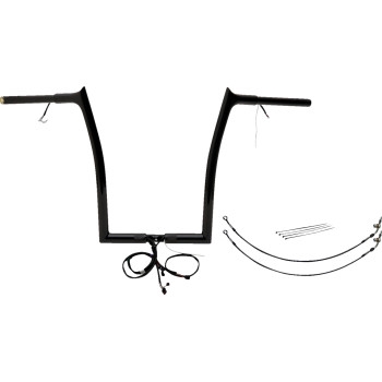 1-1/4in. Plug and Play EZ Install Pointed Top Handlebar Kit - Black