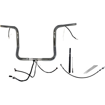 1-1/4in. Plug and Play EZ Install Round Top Handlebar Kit - Chrome