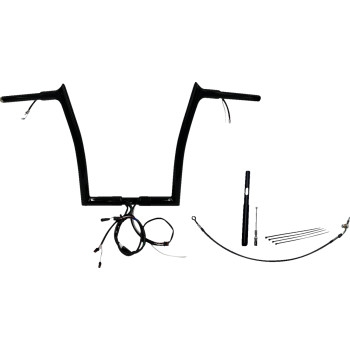 1-1/4in. Plug and Play EZ Install Pointed Top Handlebar Kit - Black
