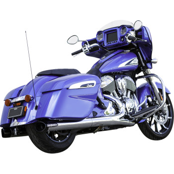 4in. Slip-On Mufflers - Slash-Cut Broadhead Chrome