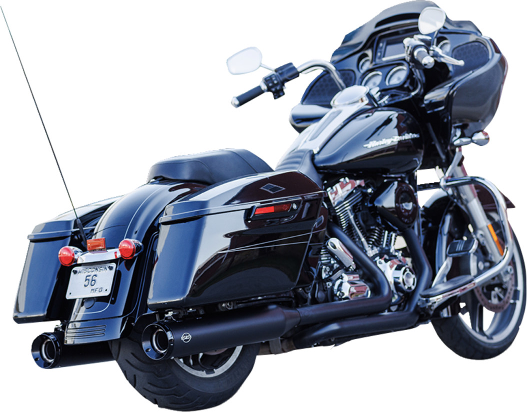 GNX 4.5in. Slip-On Mufflers - Guardian Black w/ Tuxedo Black End Caps