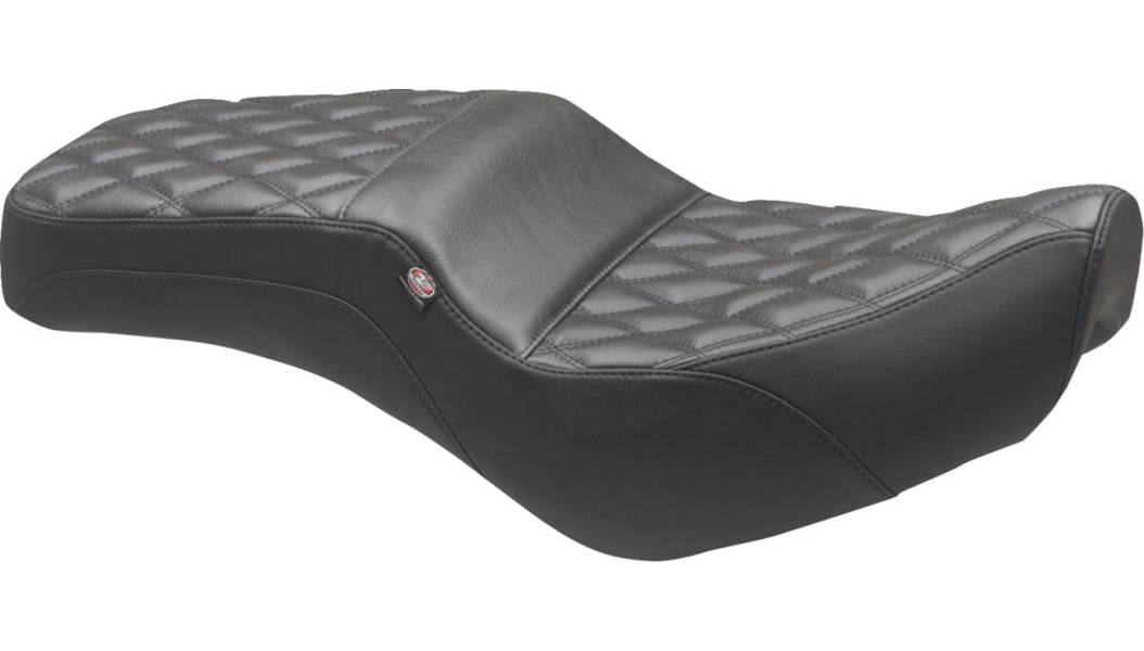 Squareback One-Piece Seat - Double Diamond - Black