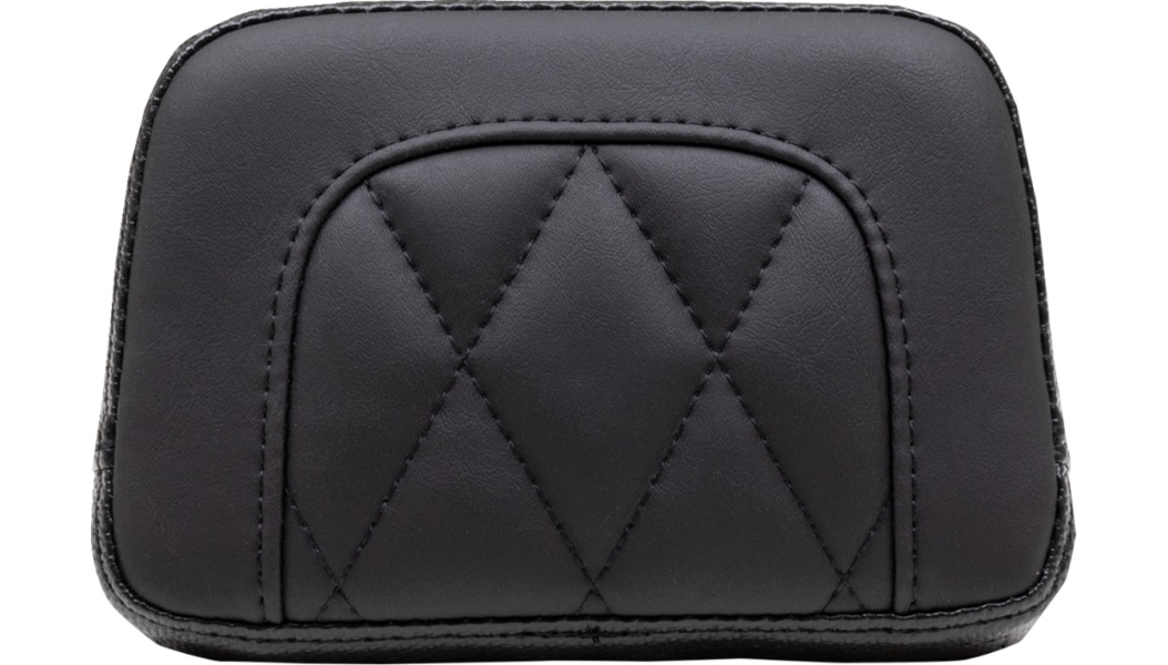 Standard Touring Sissy Bar Pad - Diamond Stitch - Black
