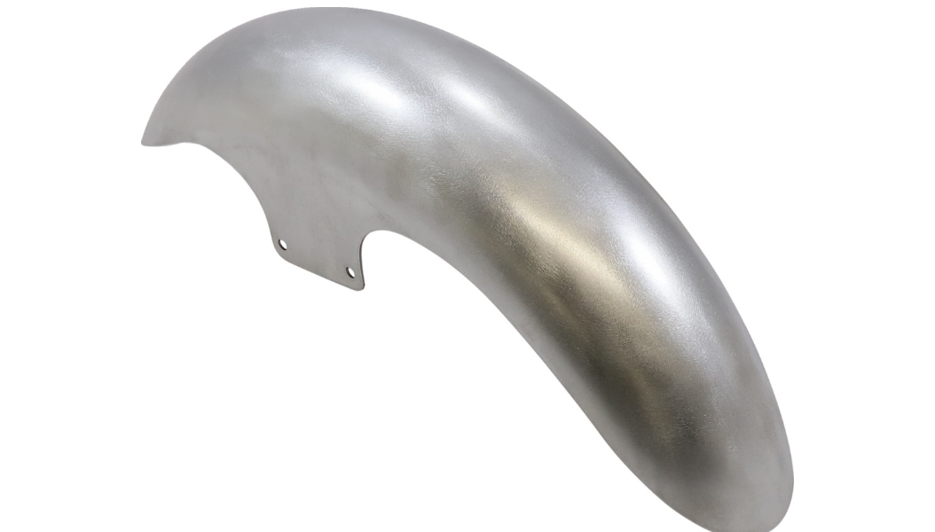 Cafe Front Fender for OEM Wheel  - Chrome Adapters - 19in.
