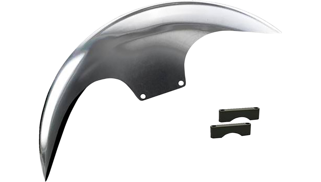 Cafe Front Fender for 21in. Wheel  - Black Spacers