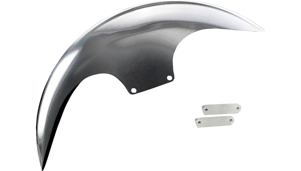 Cafe Front Fender for 21in. Wheel  - Satin Adapters