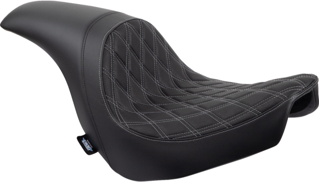 Predator Seat - Double Diamond - Black with Silver Sitching