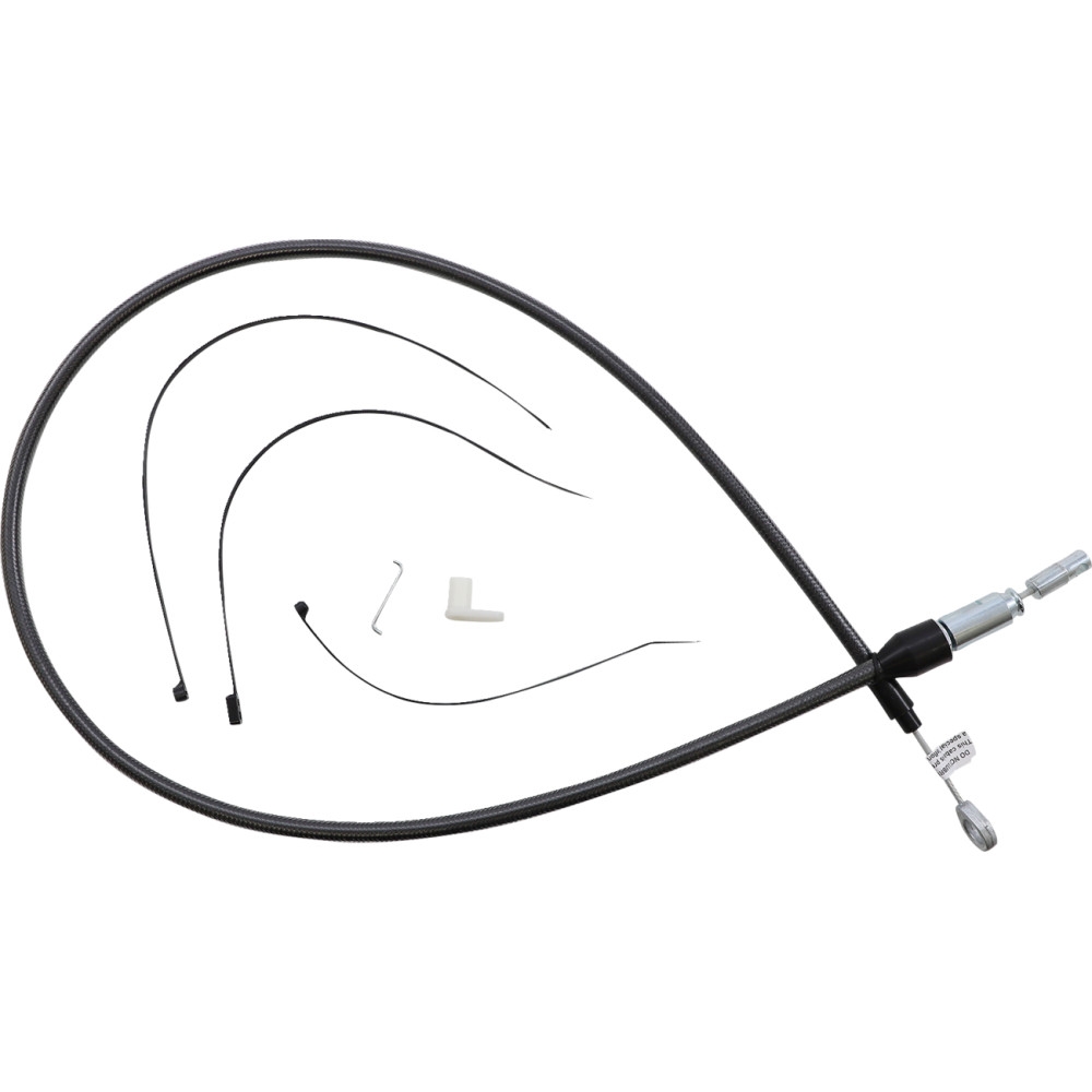 Alternate Length Black Pearl Quick Connect Braided Upper Clutch Cable - 42in.