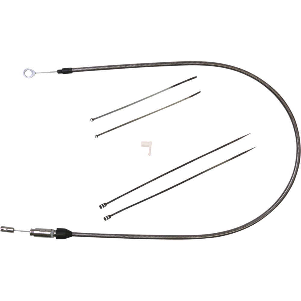 Alternate Length Black Pearl Quick Connect Braided Upper Clutch Cable - 34in.