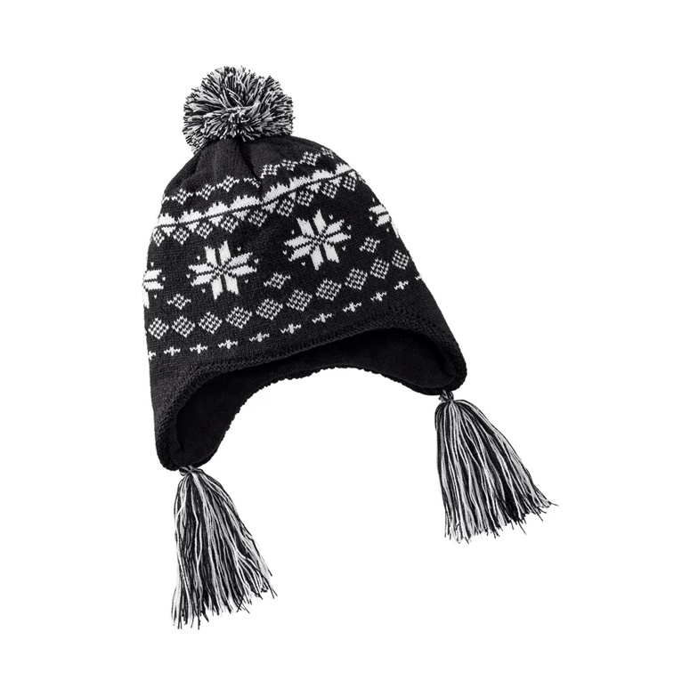 Fair Isle Tassel Womens Beanie