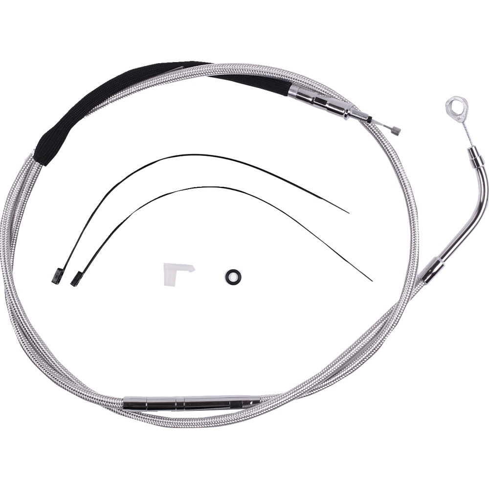 Alternative Full Length High Efficiency Clutch Cable - Polished Stainless - 67-3/4in.