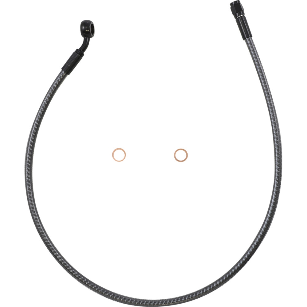 Karbonfibr Designer Series ABS Front Upper Brake Line - 10mm,35deg. Banjo - 21in